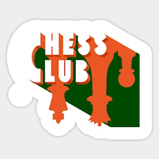 Chess Club Logo Sticker